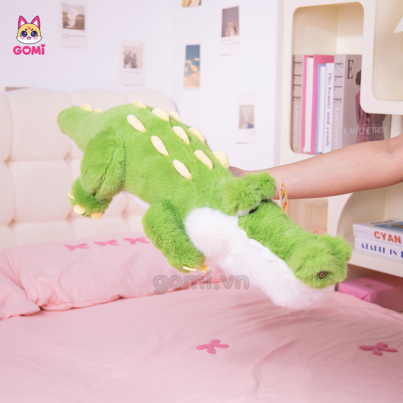 Gấu Bông Cá Sấu Nằm Lưng Gai