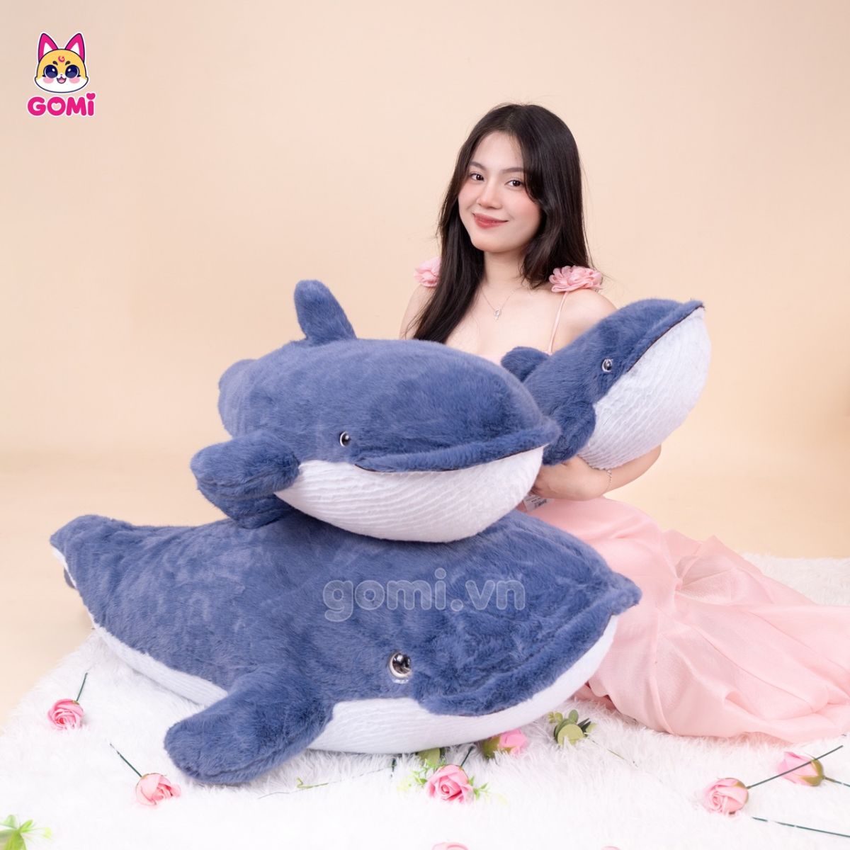 Gấu Bông Cá Voi Xanh