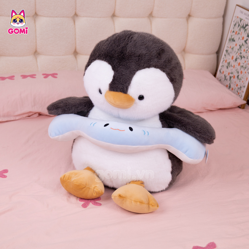 Gấu Bông Cánh Cụt Đeo Phao