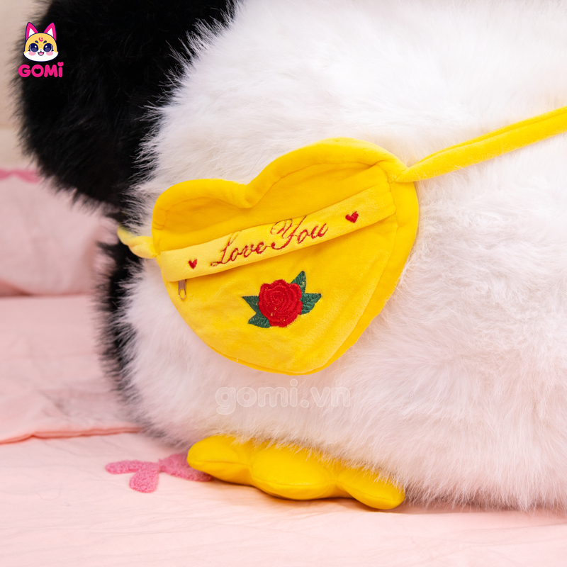 Gấu Bông Cánh Cụt Mập Đeo Túi