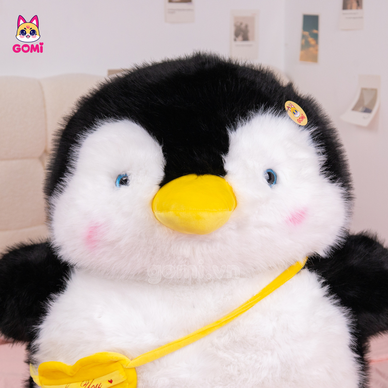 Gấu Bông Cánh Cụt Mập Đeo Túi