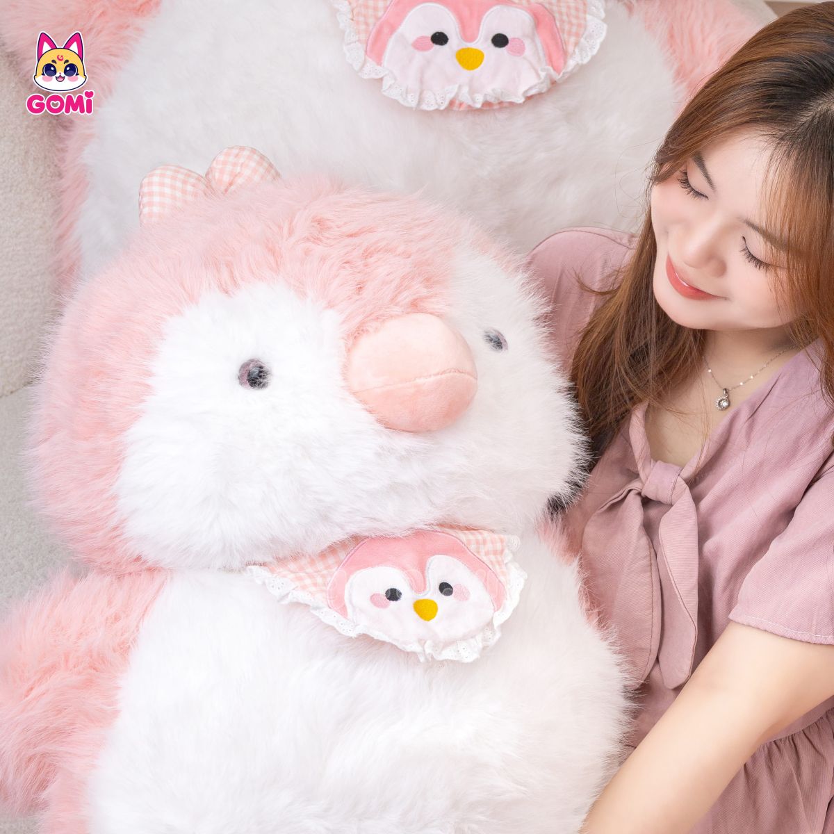 Gấu Bông Cánh Cụt Mập Yếm Gấu Trúc