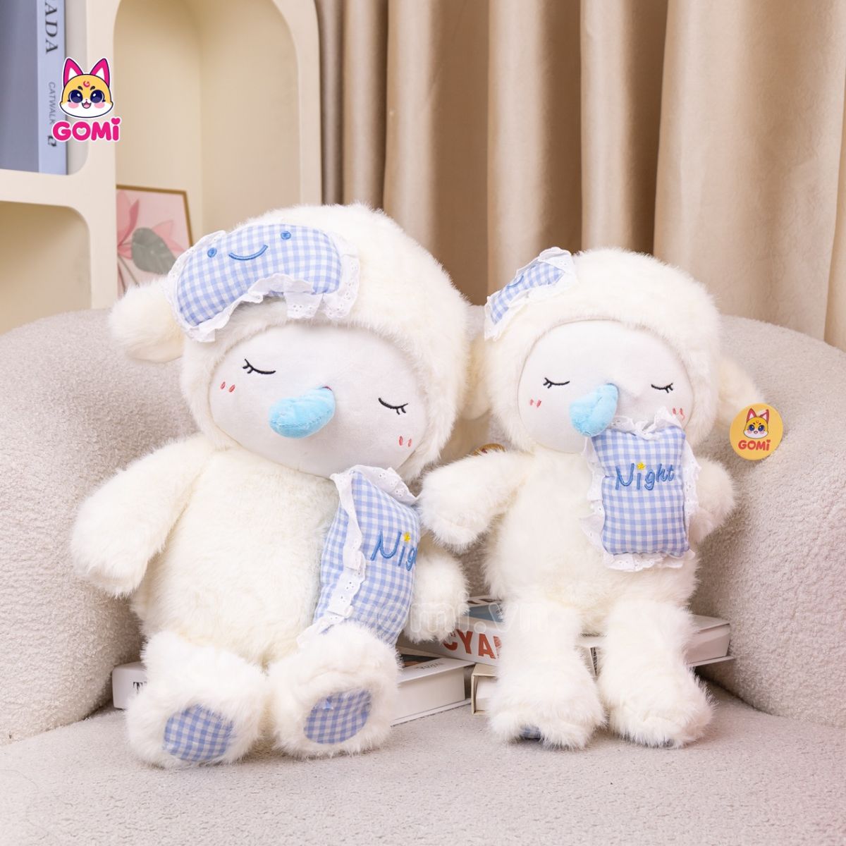 Gấu Bông Cừu Nước Mũi Ôm Gối