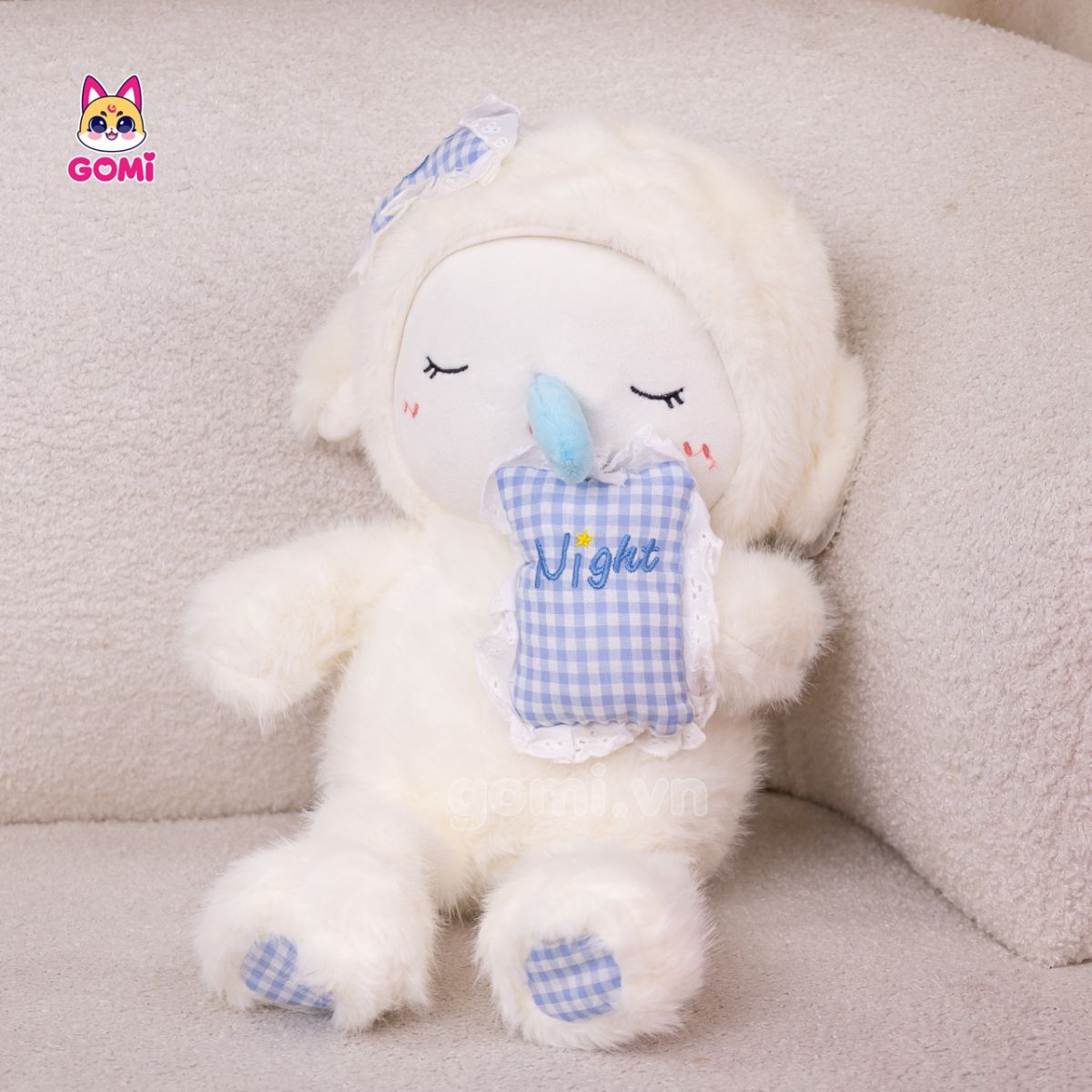 Gấu Bông Cừu Nước Mũi Ôm Gối