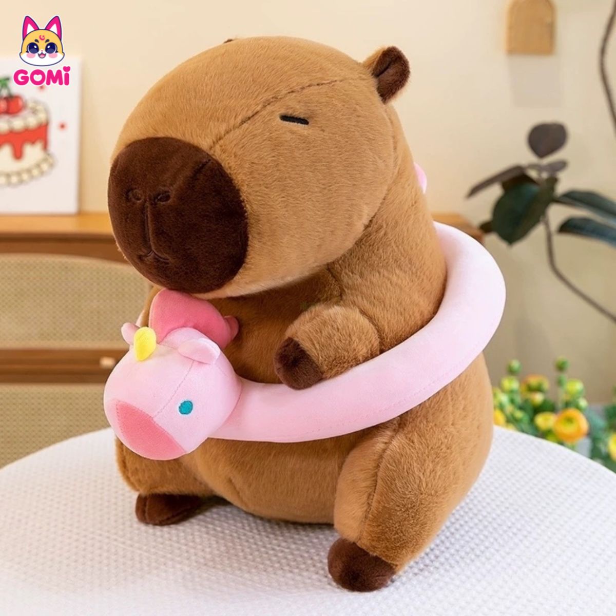 Gấu Bông Capybara Đeo Phao