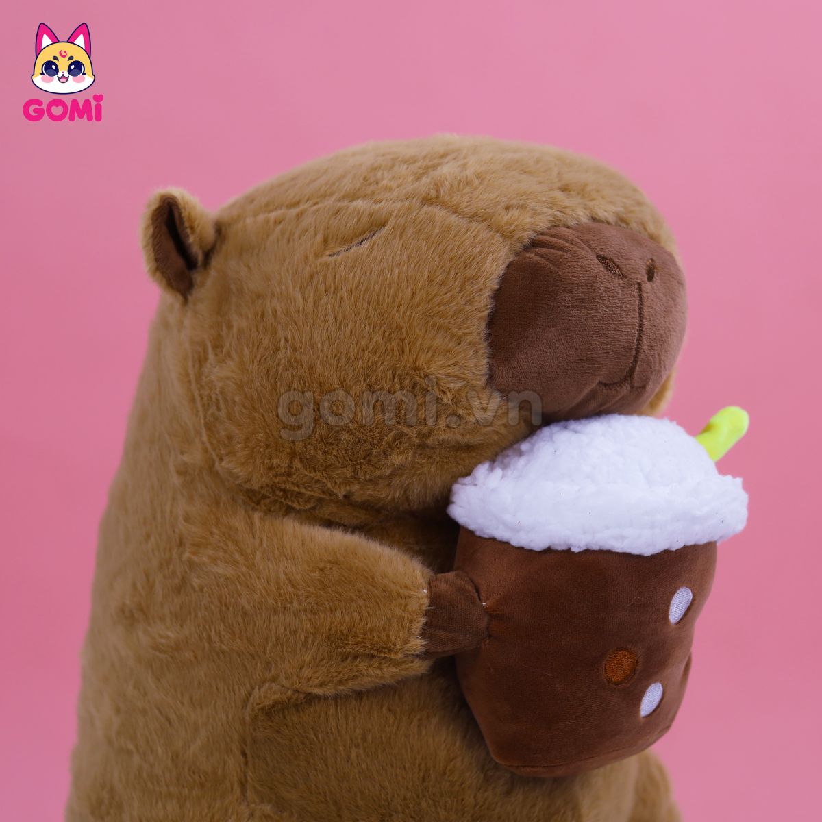 Gối Mền Capybara Ôm Trà Sữa