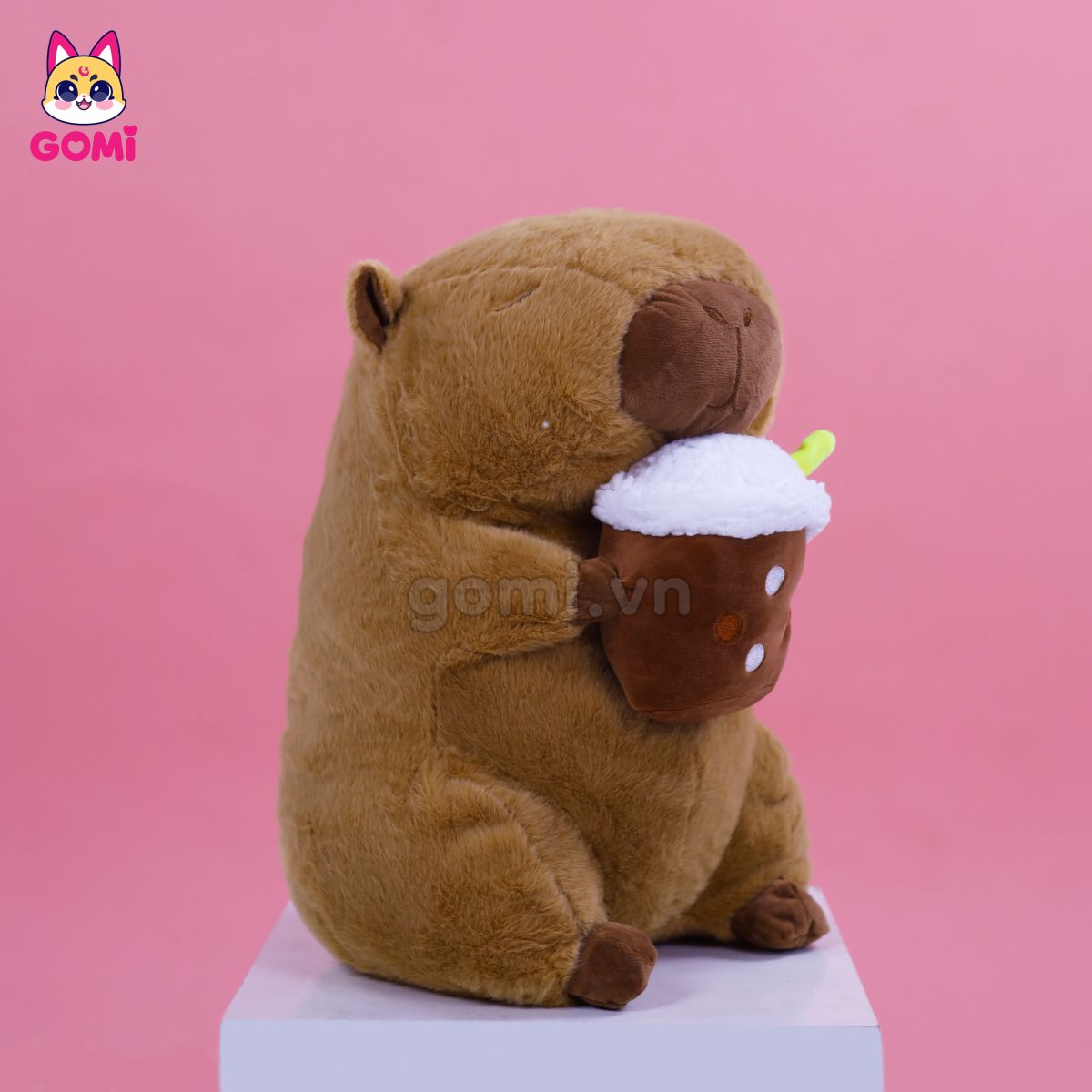 Gối Mền Capybara Ôm Trà Sữa