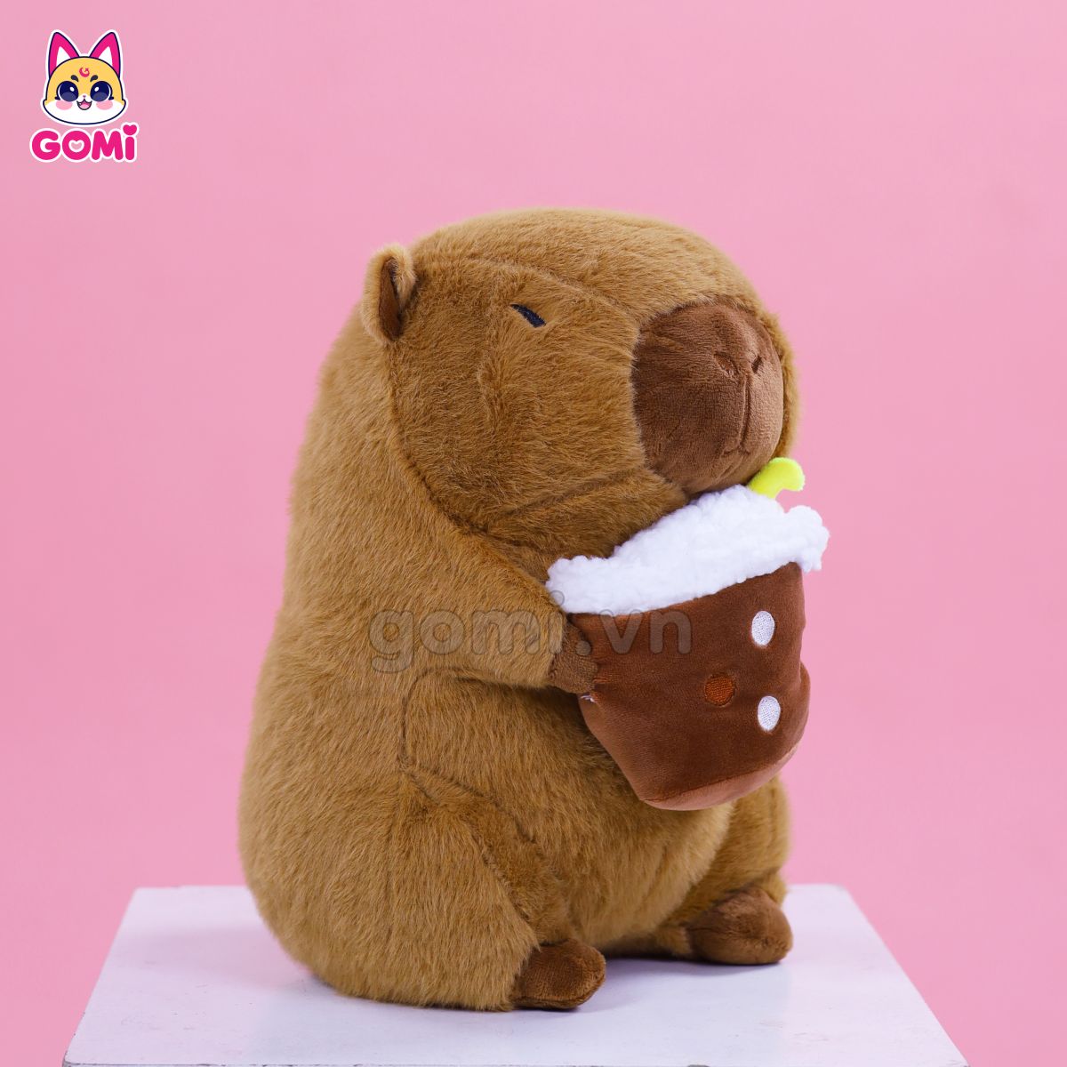 Gấu Bông Capybara Ôm Trà Sữa