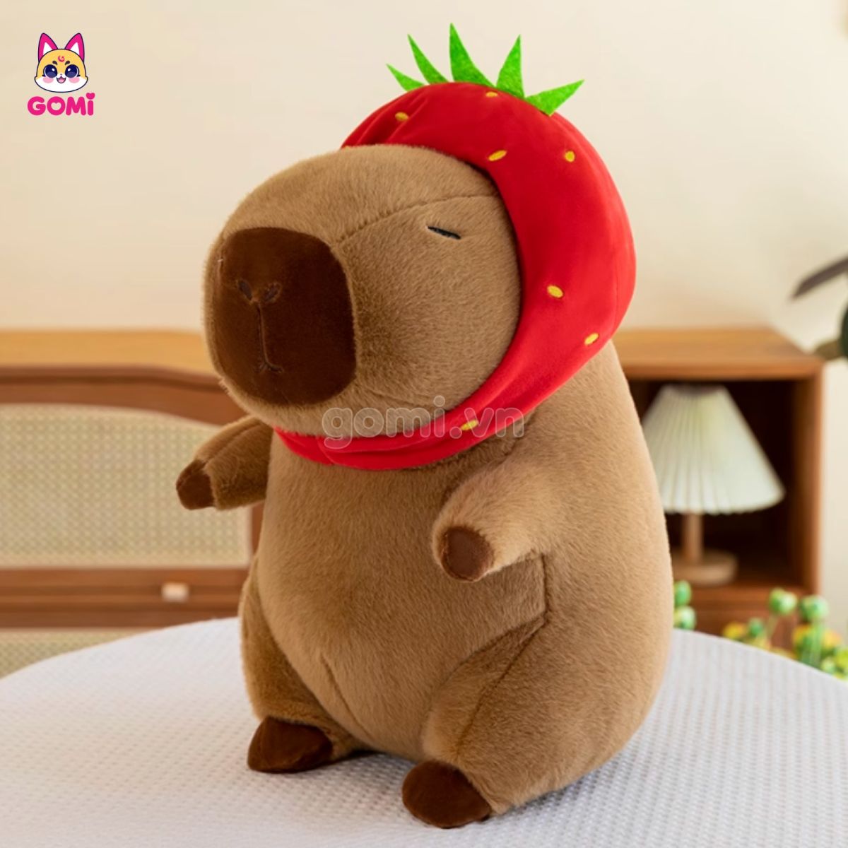 Capybara Đội Mũ Dâu