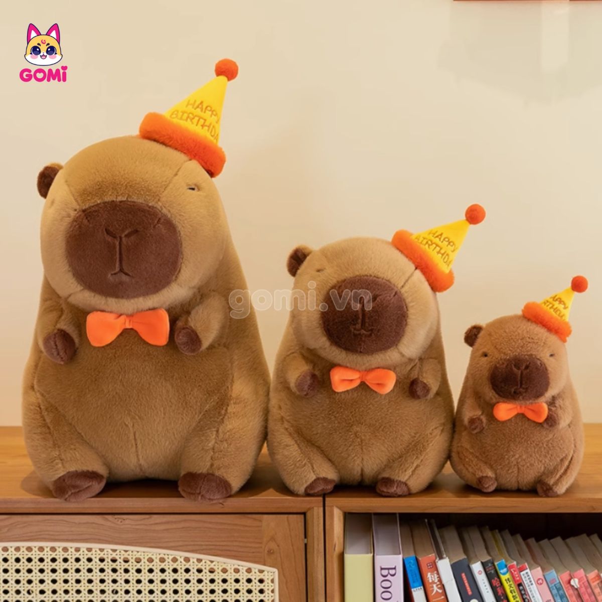 Capybara Đội Mũ Happy