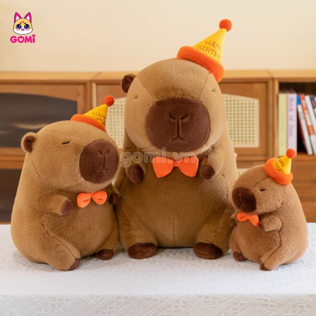 Capybara Đội Mũ Happy