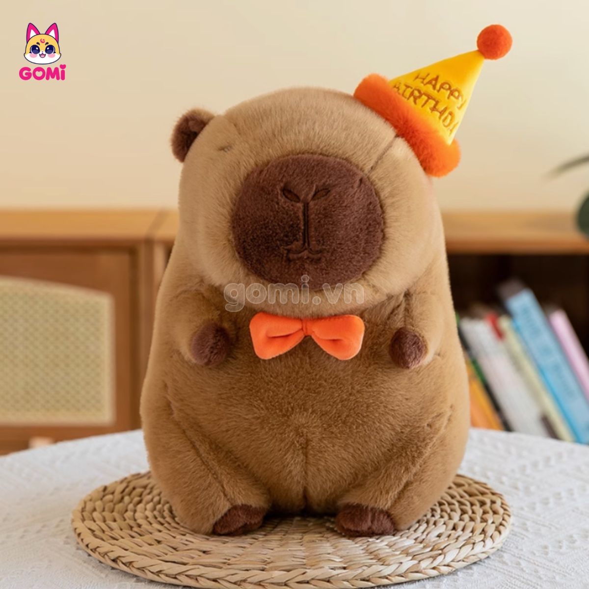 Capybara Đội Mũ Happy