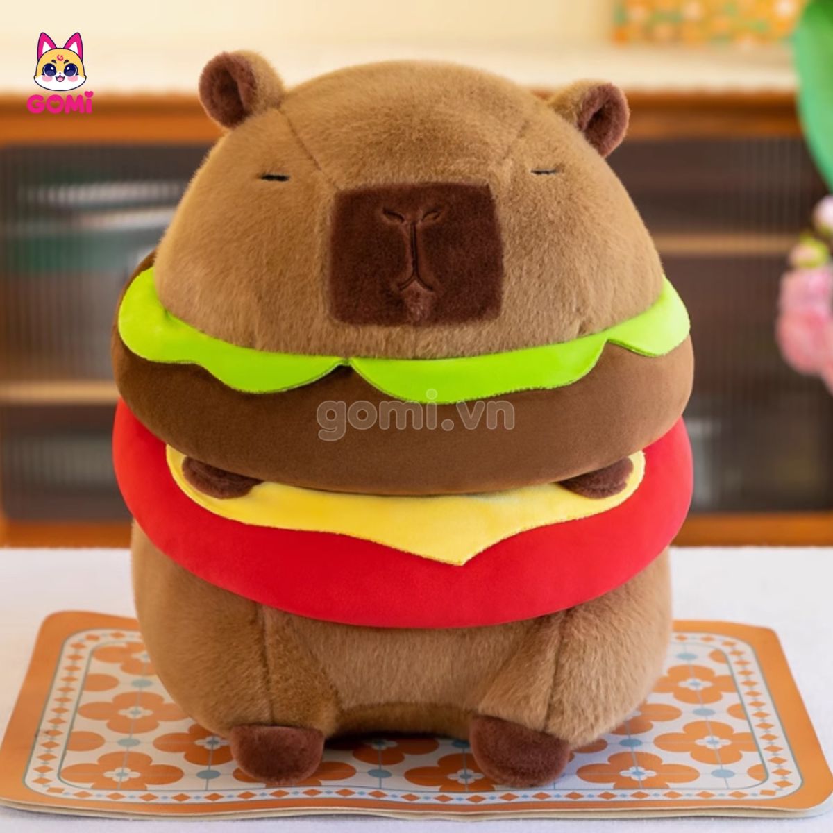 Capybara Bánh Hamburger