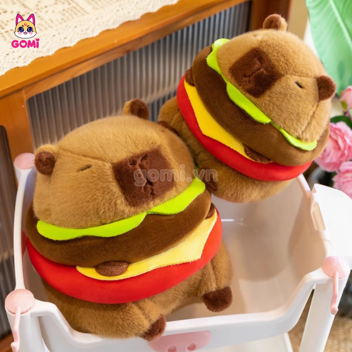 Capybara Bánh Hamburger