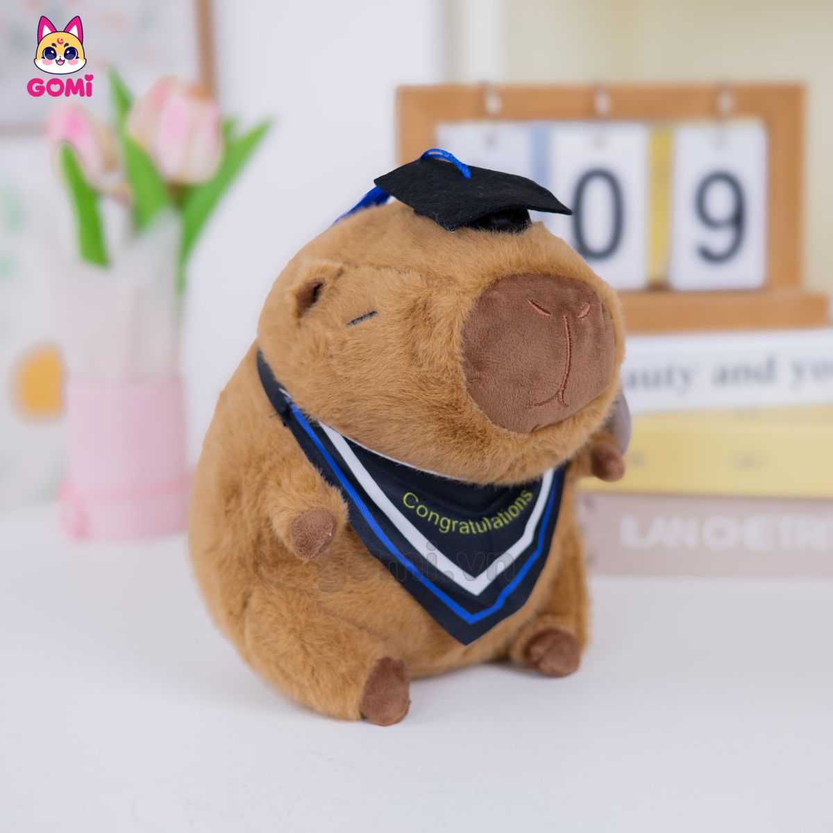 Gấu Bông Capybara Đeo Yếm Tốt Nghiệp