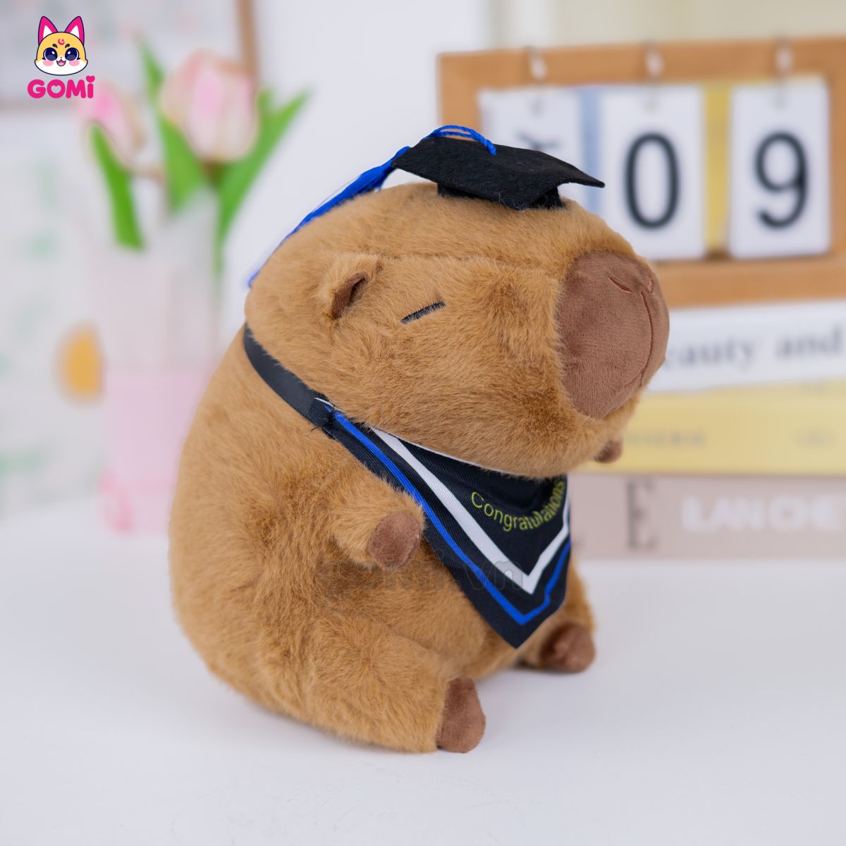 Gấu Bông Capybara Đeo Yếm Tốt Nghiệp
