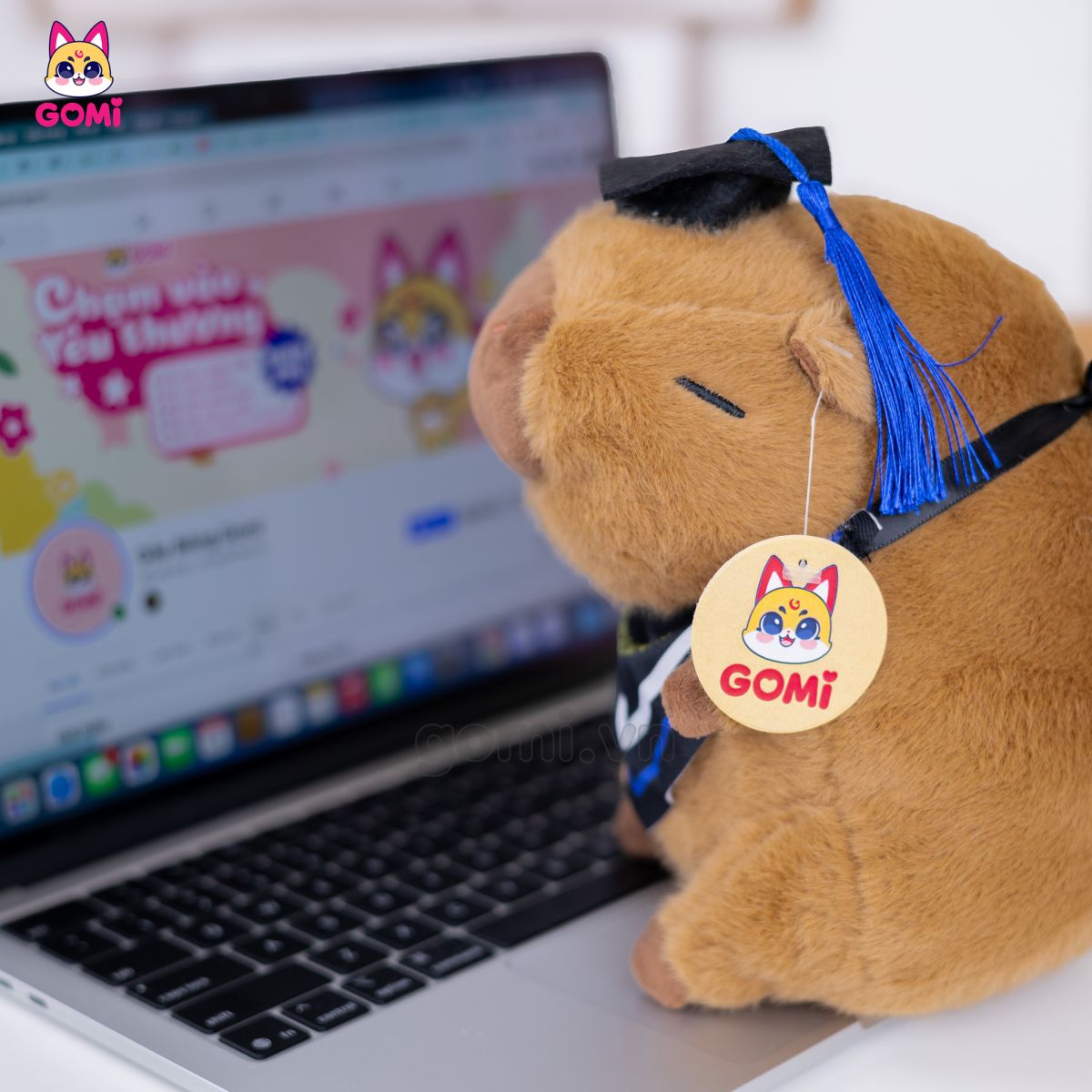 Gấu Bông Capybara Đeo Yếm Tốt Nghiệp