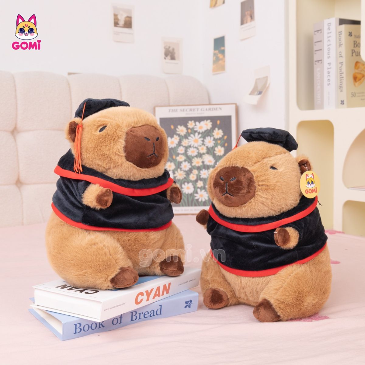 Gấu Bông Capybara Tốt Nghiệp