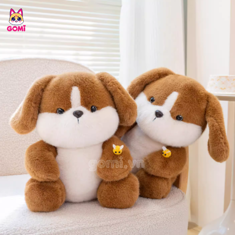 Gấu Bông Chó Tay Cầm Ong