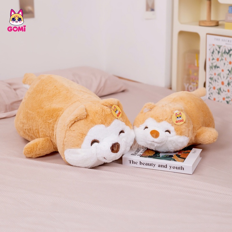 Gấu Bông Chó Shiba Vàng Nằm