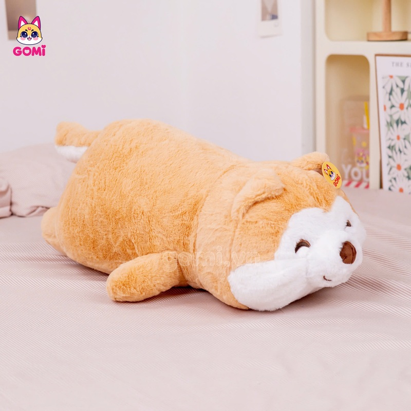 Gấu Bông Chó Shiba Vàng Nằm
