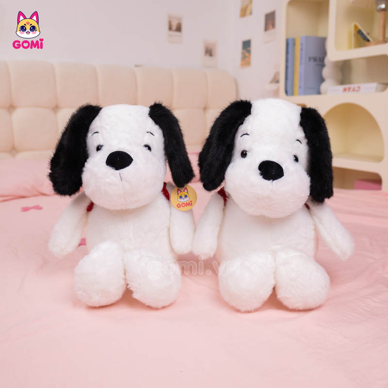 Gấu Bông Chó Trắng Đeo Balo