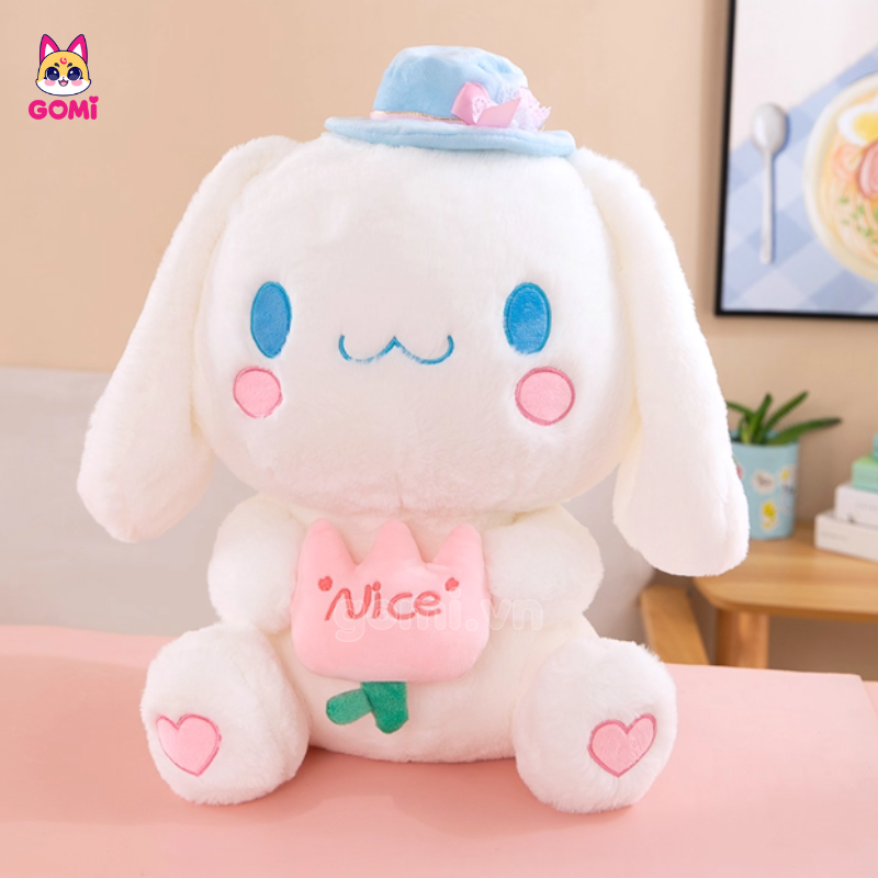 Gấu Bông Cinnamoroll Ôm Hoa Nice
