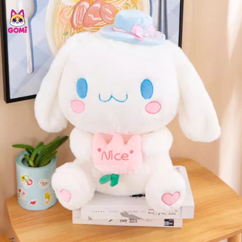 Gấu Bông Cinnamoroll Ôm Hoa Nice