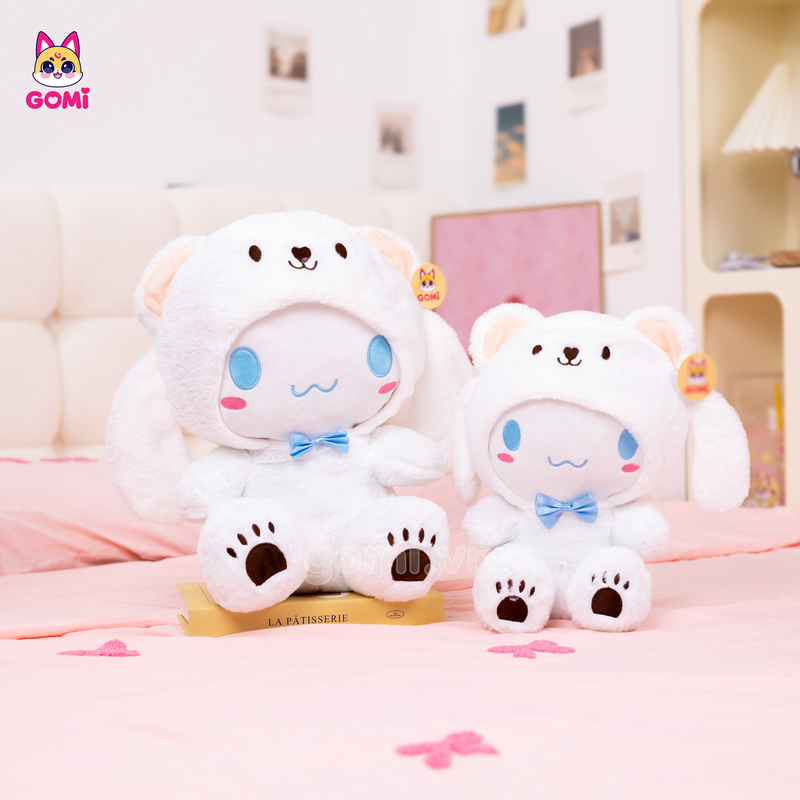 Gấu Bông Cinnamoroll Cosplay Gấu Trắng