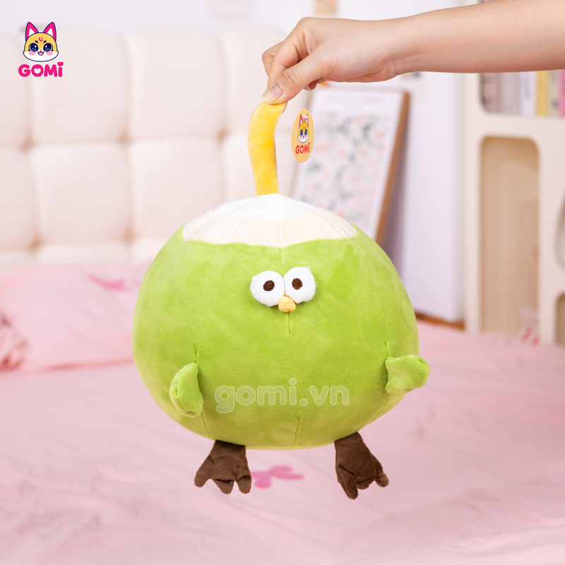 Gấu Bông Gà Bụng To Trái Dừa