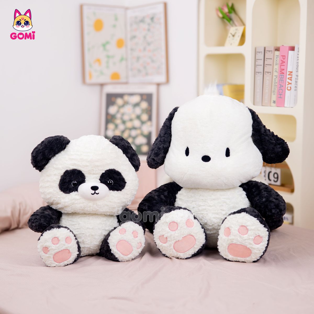 Gấu Bông Chó Cosplay Gấu Trúc Ngồi
