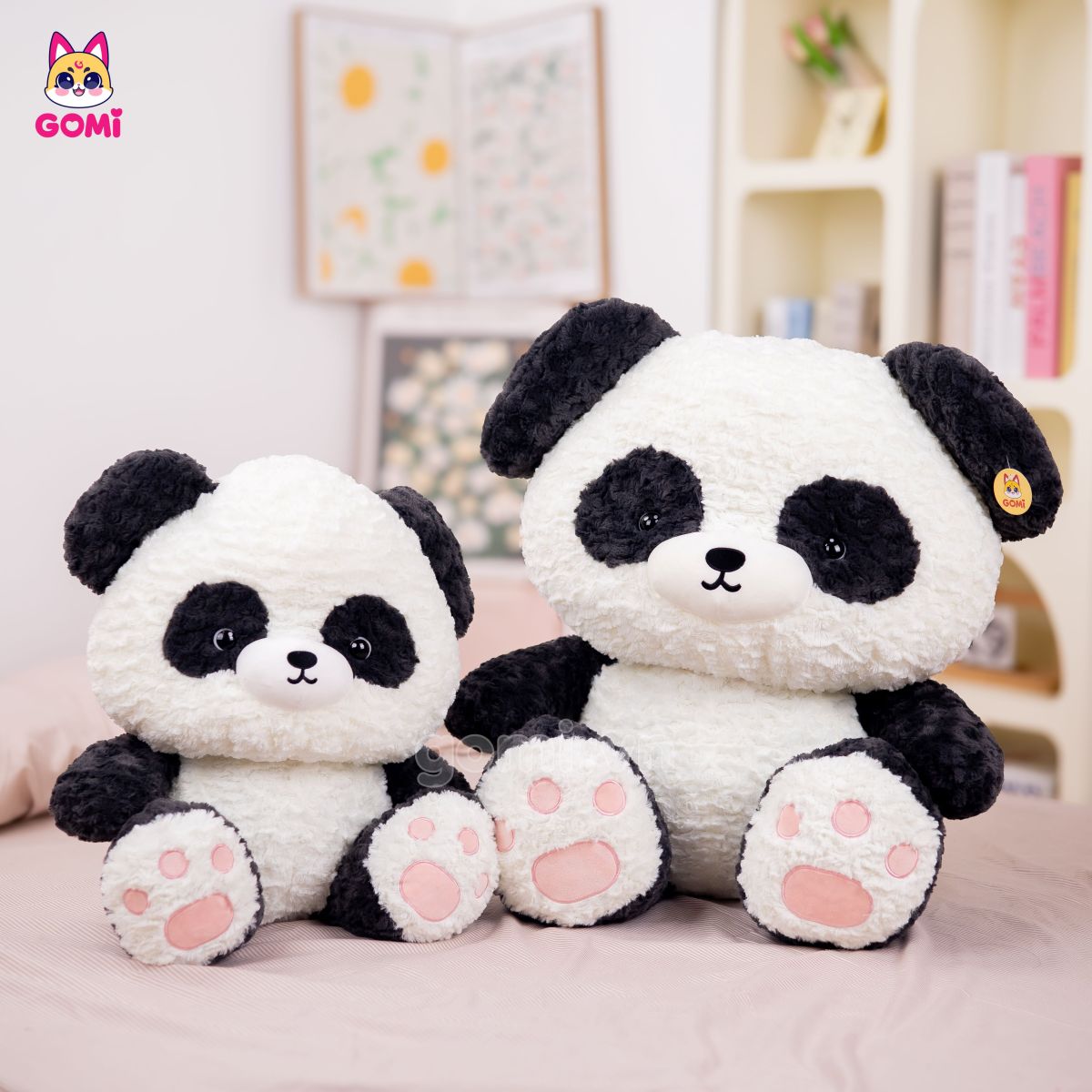 Gấu Bông Chó Cosplay Gấu Trúc Ngồi