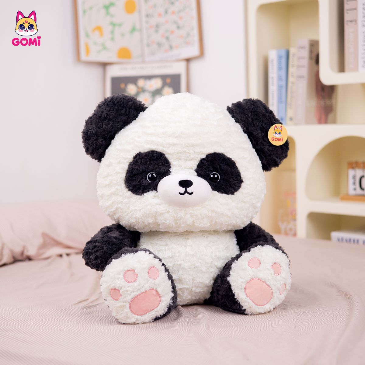 Gấu Bông Chó Cosplay Gấu Trúc Ngồi