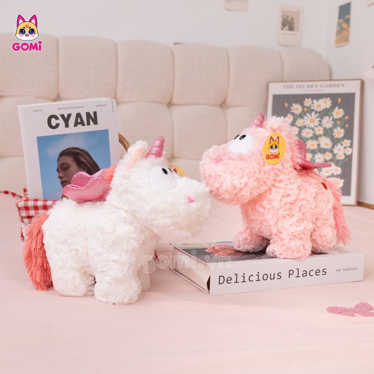 Gấu Bông Unicorn Lông Xù