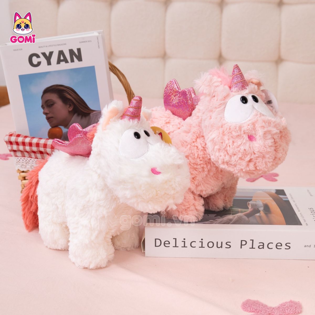 Gấu Bông Unicorn Lông Xù