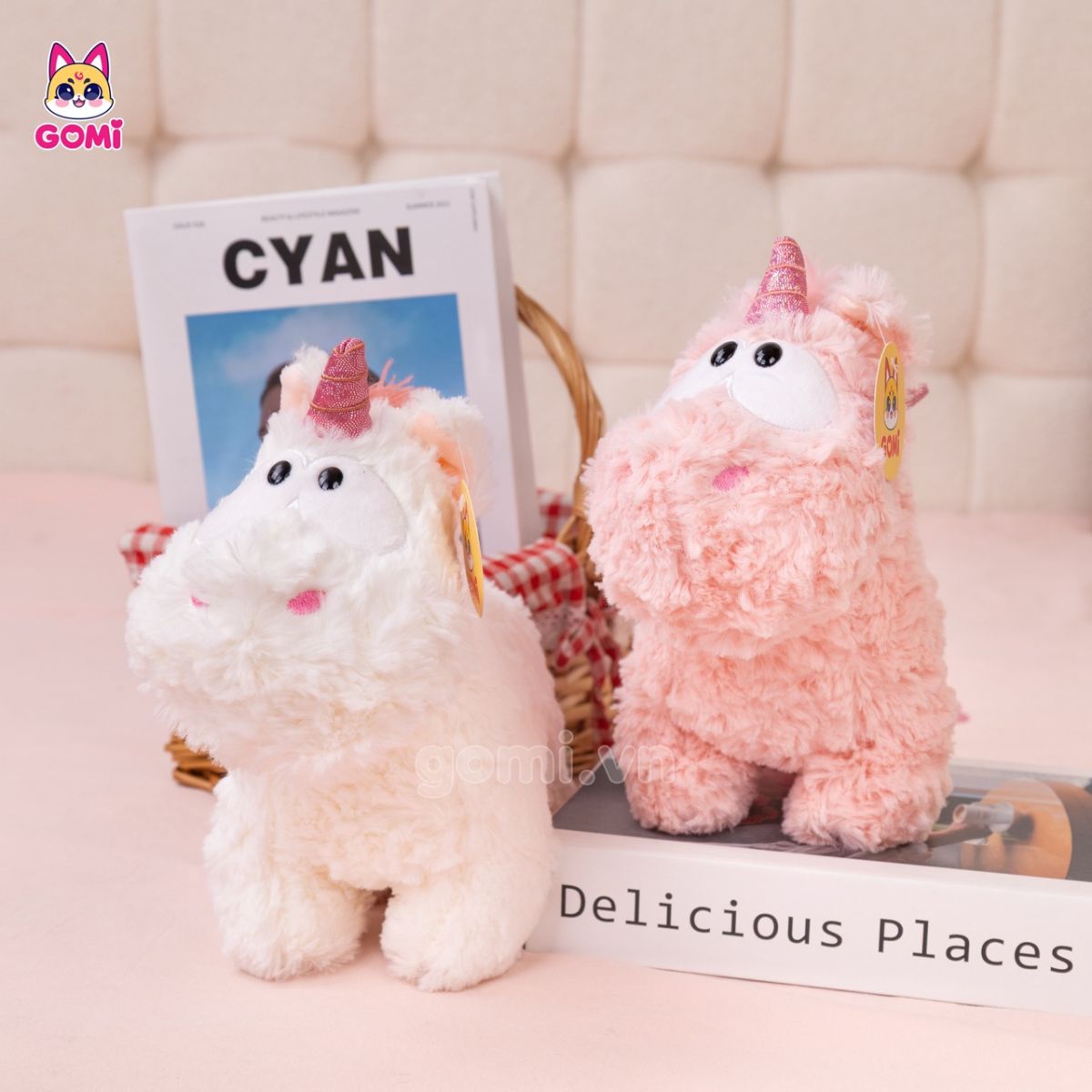 Gấu Bông Unicorn Lông Xù