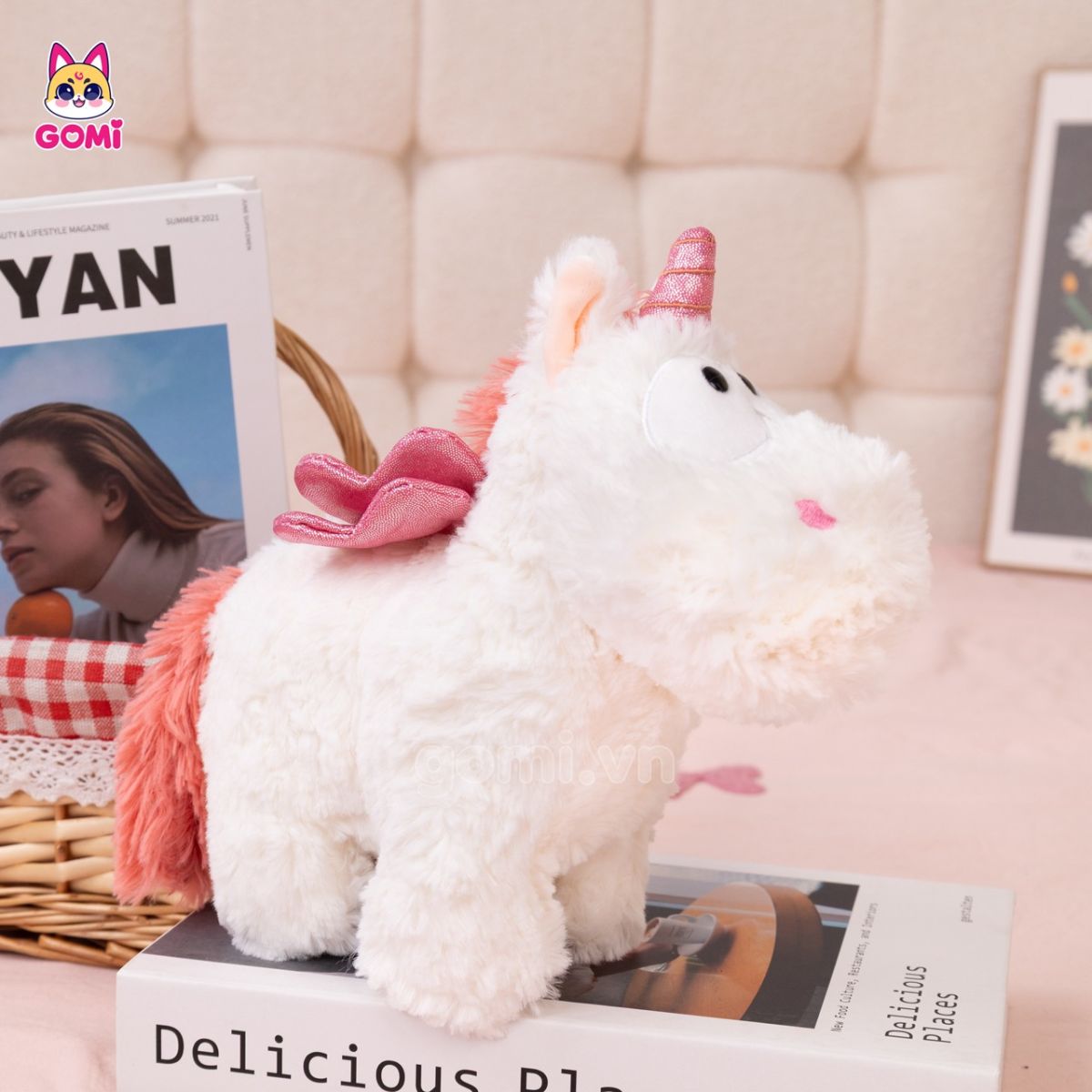 Gấu Bông Unicorn Lông Xù