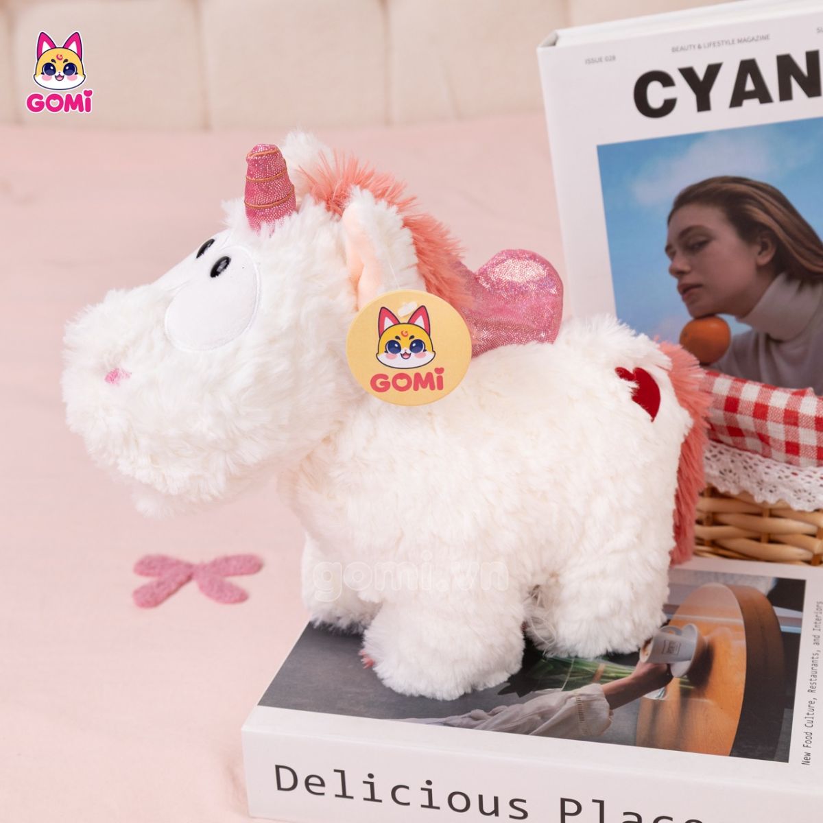 Gấu Bông Unicorn Lông Xù