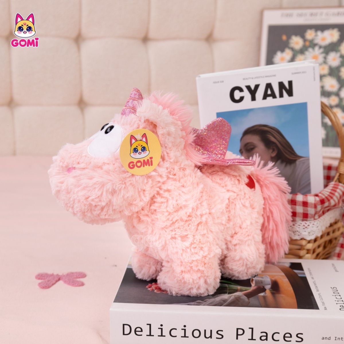 Gấu Bông Unicorn Lông Xù