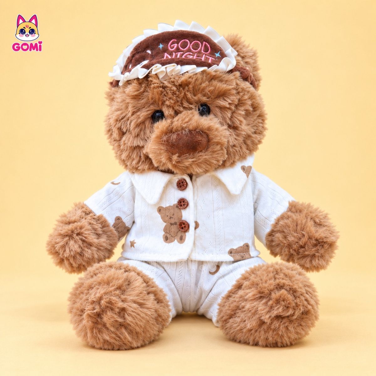 Gấu Bông Gấu Ngủ Bịt Mắt (Thêu Tên)
