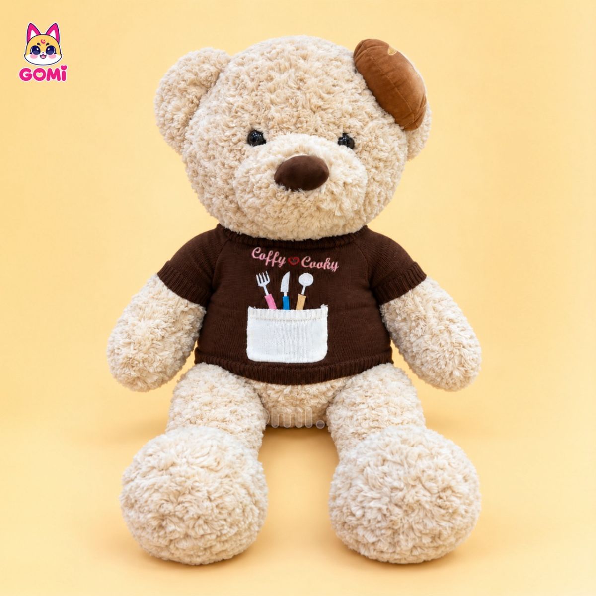 Gấu Bông Teddy Áo Len Bánh Mì (Thêu Tên)