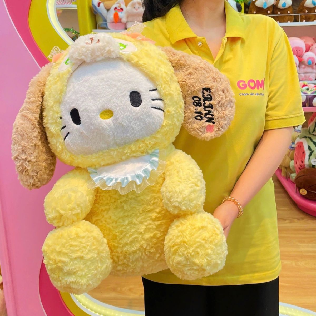 Gấu Bông Kitty Yếm Cosplay Gấu (Thêu Tên)