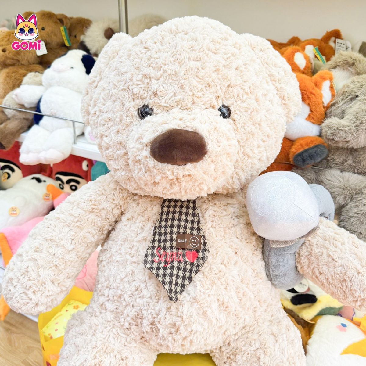 Gấu Bông Teddy Đeo Nhẫn (Thêu Tên)