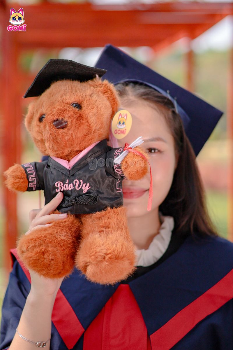 Gấu Bông Teddy Tốt Nghiệp (Thêu Tên)