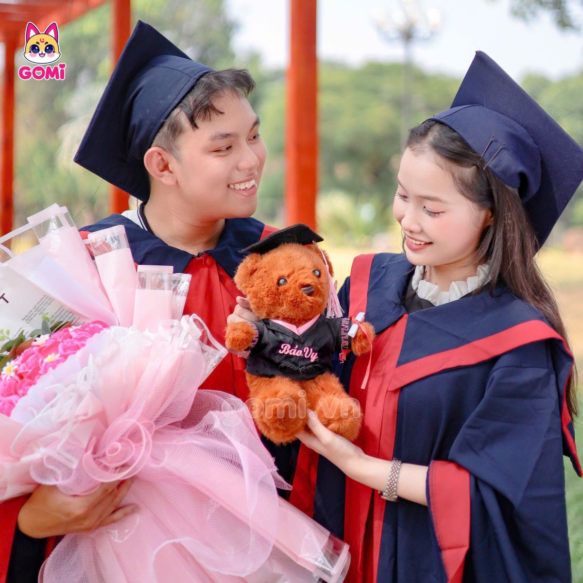 Gấu Bông Teddy Tốt Nghiệp (Thêu Tên)