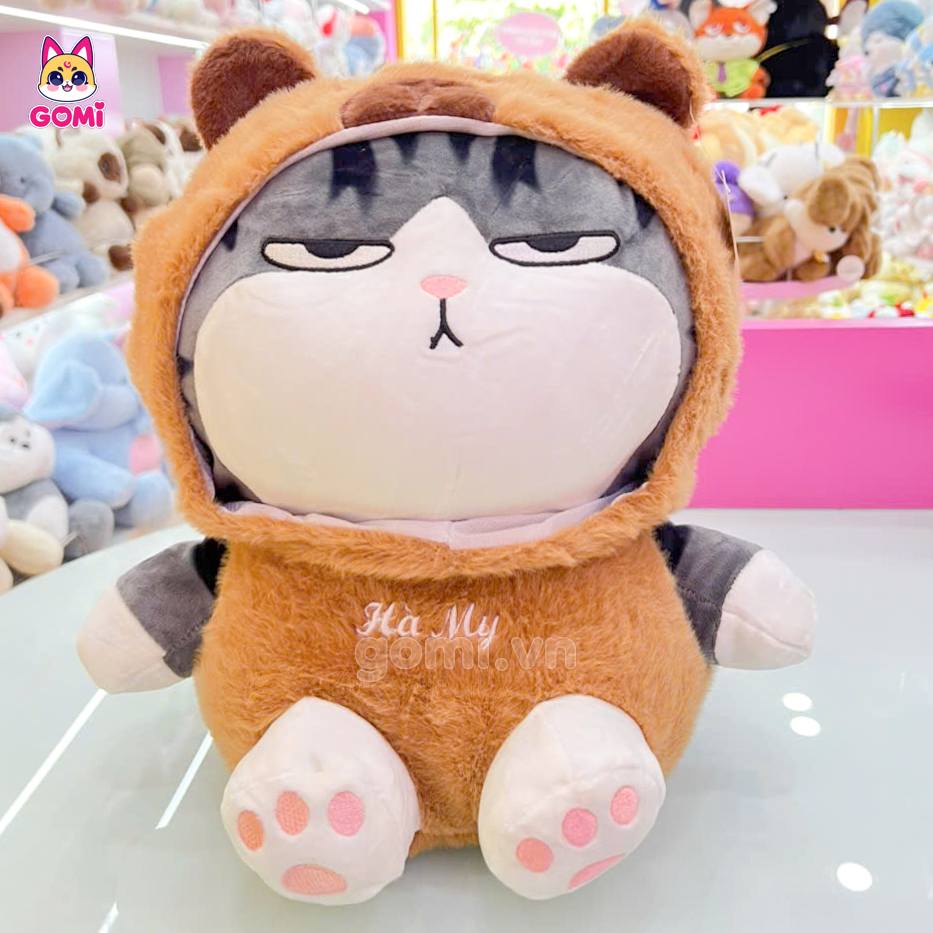 Gấu Bông Mèo Hoàng Thượng Cosplay Capybara (Thêu Tên)