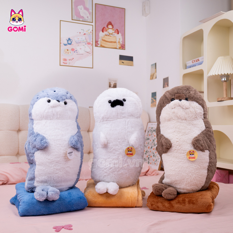 Gấu Bông Gối Mền Hải Cẩu Dài