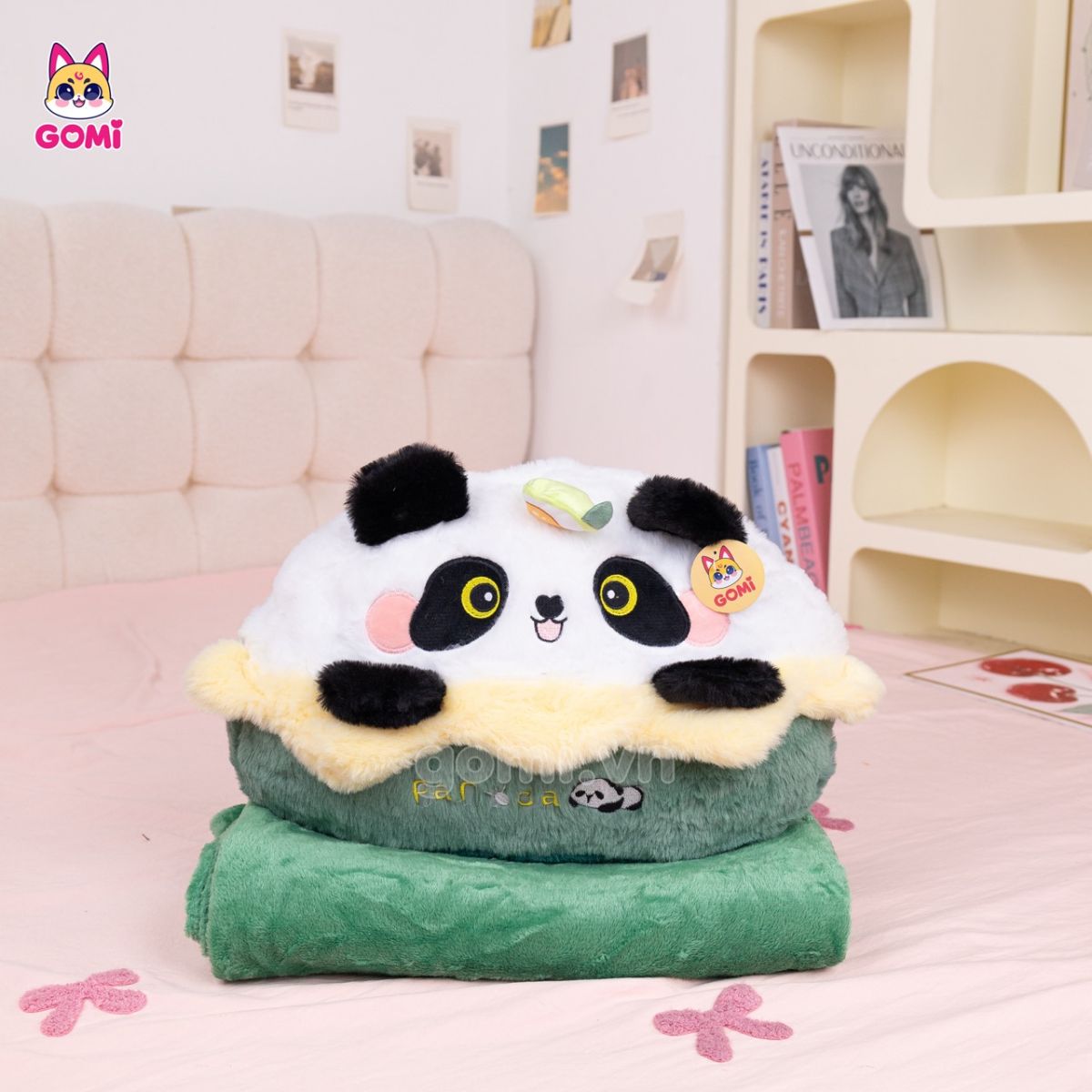 Gấu Bông Gối Mền Thú Bánh Kem