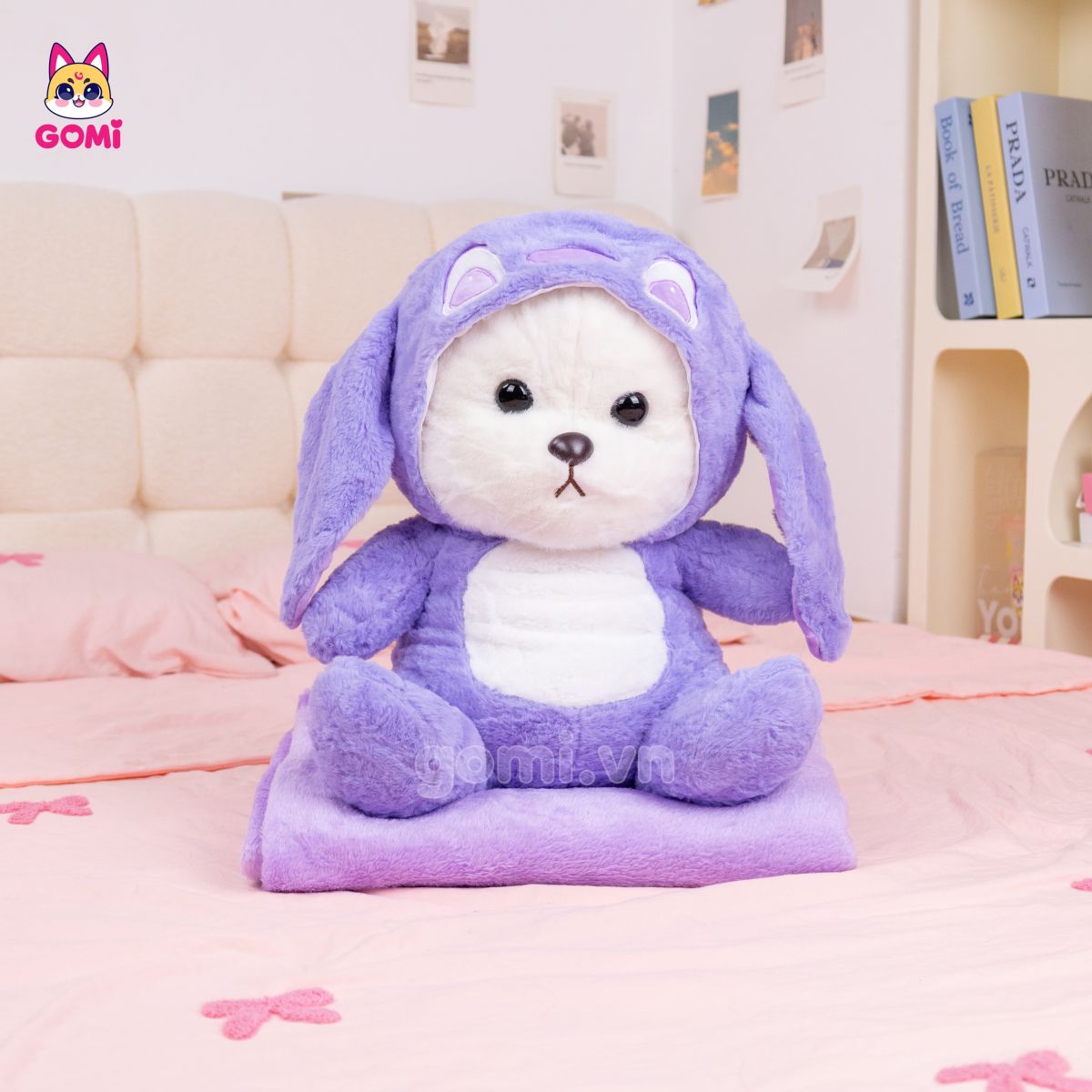 Gối Mền Lena Cosplay Stitch Tím