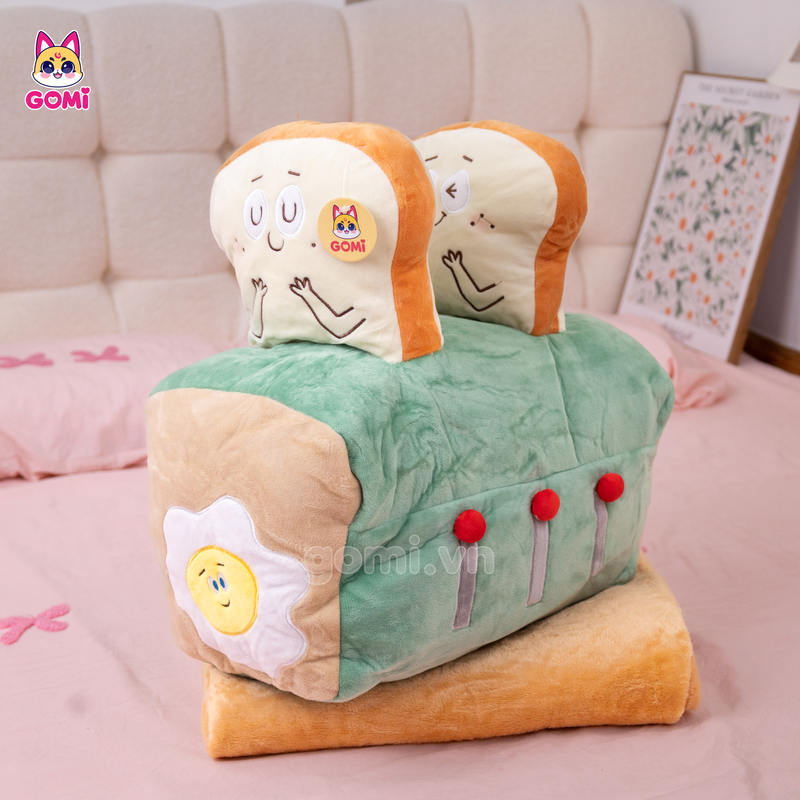 Gấu Bông Gối Mền Lò Bánh Mì